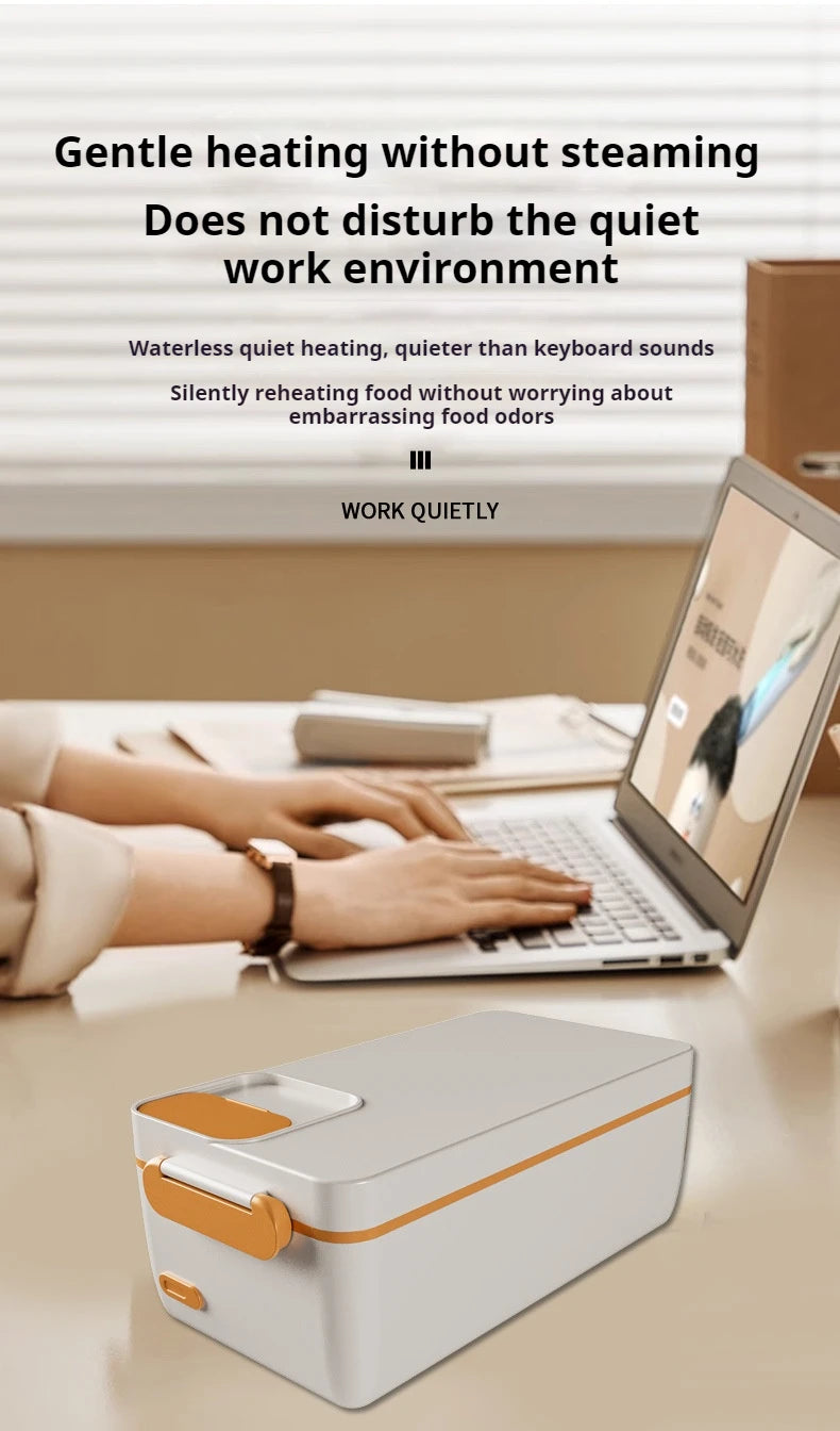 Charging student large capacity electric insulated lunch box with 304 inner container, household office worker electric heating