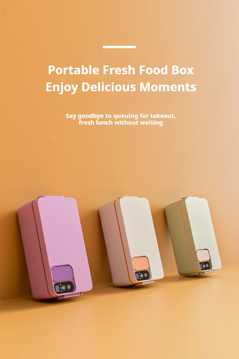 Charging student large capacity electric insulated lunch box with 304 inner container, household office worker electric heating