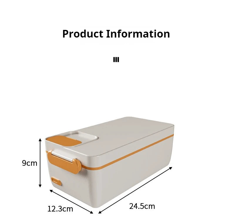Charging student large capacity electric insulated lunch box with 304 inner container, household office worker electric heating