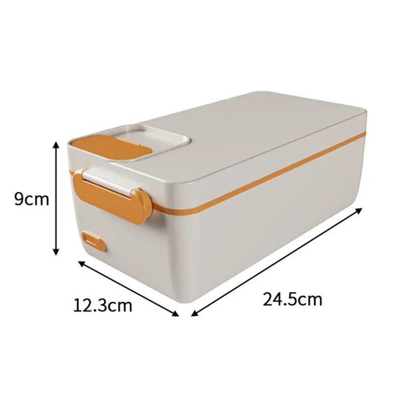 Charging student large capacity electric insulated lunch box with 304 inner container, household office worker electric heating
